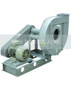 Centrifugal backward fan with belt